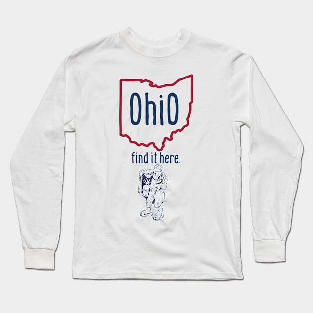 Ohio find it here Long Sleeve T-Shirt by The Curious Cabinet